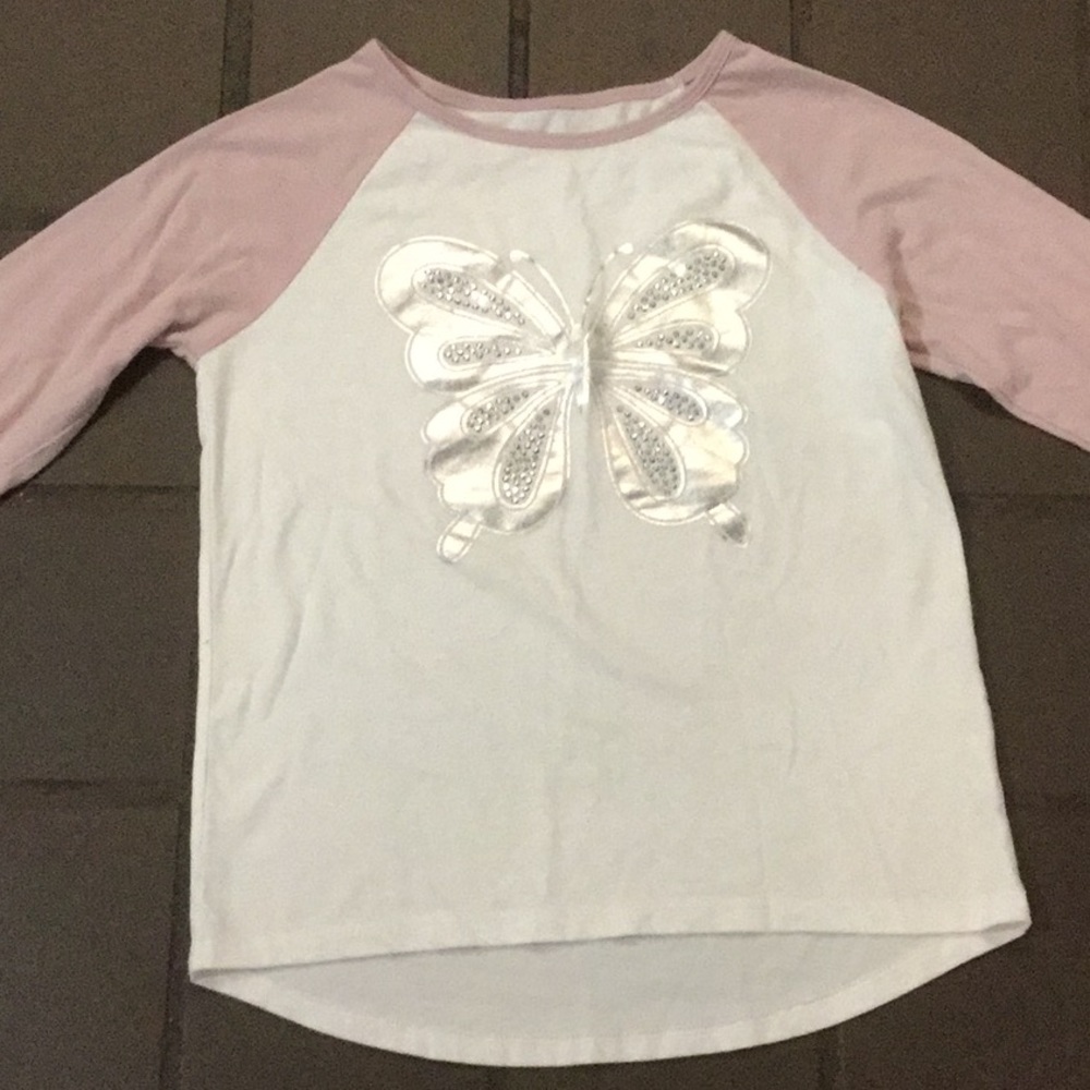 Long sleeved butterfly shirt